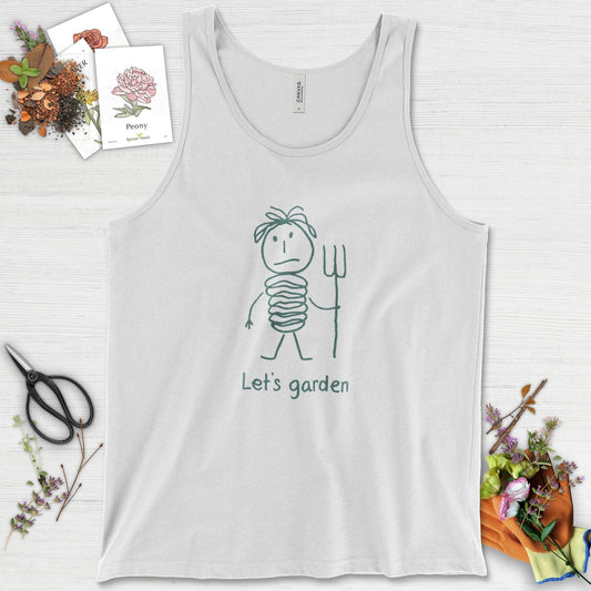 Let's Garden Tank Top White / XS Physical Item