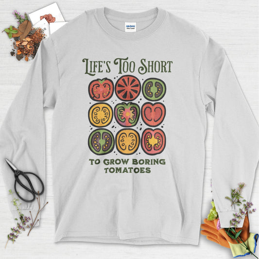 Life's Too Short Tomatoes Long Sleeve Ash / S Physical Item