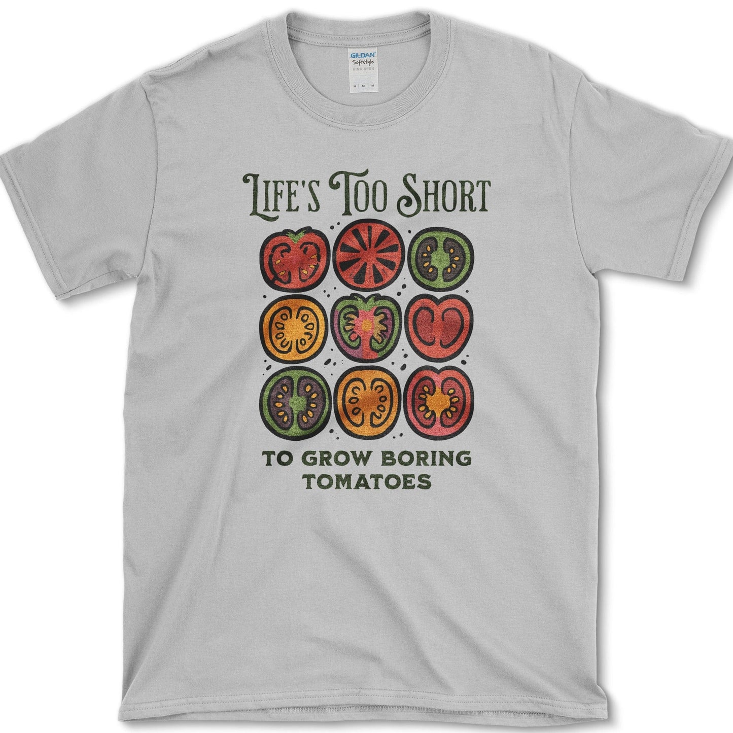 Life's Too Short Tomatoes T-Shirt Sport Grey / S Essential Tees