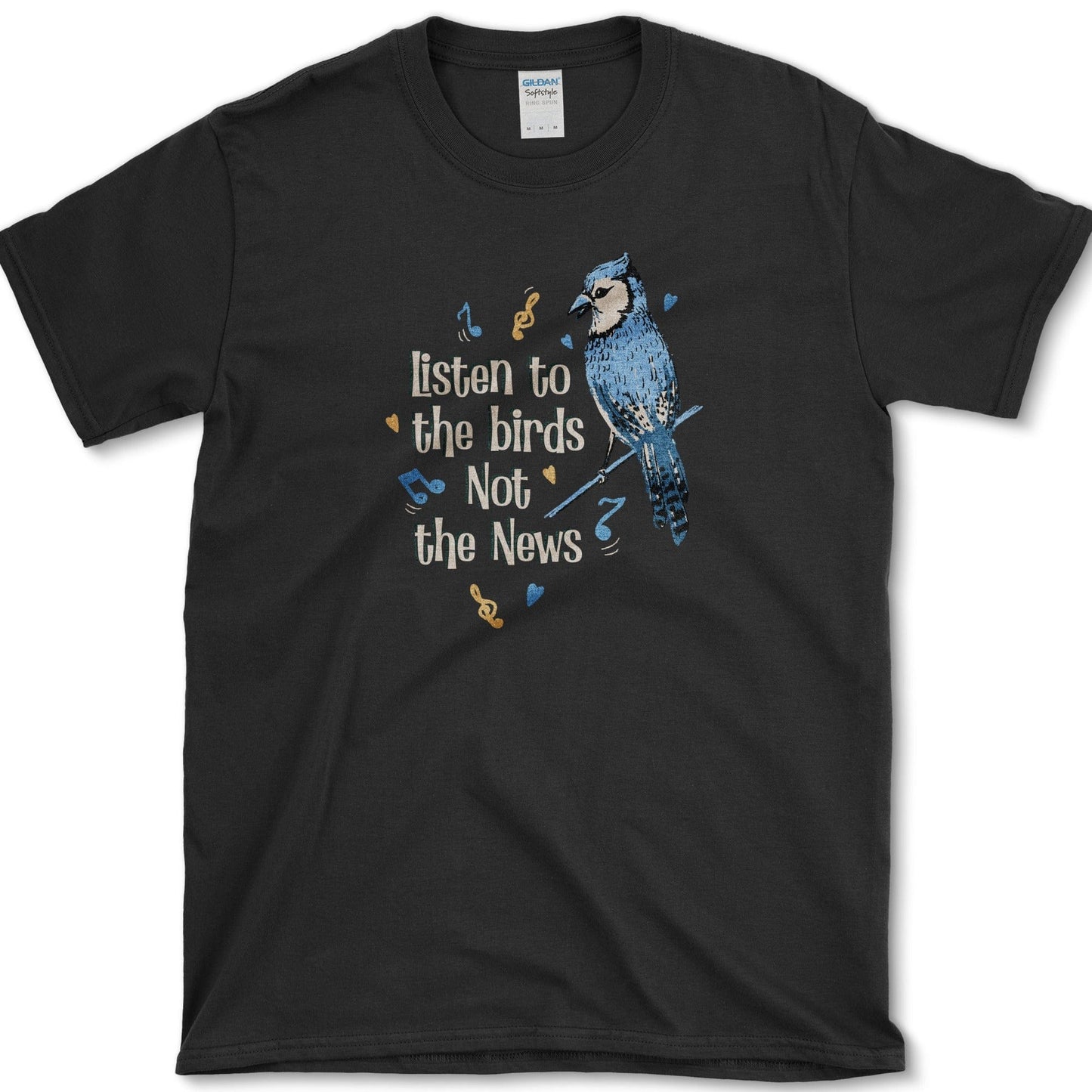 Listen to the Birds T-Shirt Black / S Physical Item