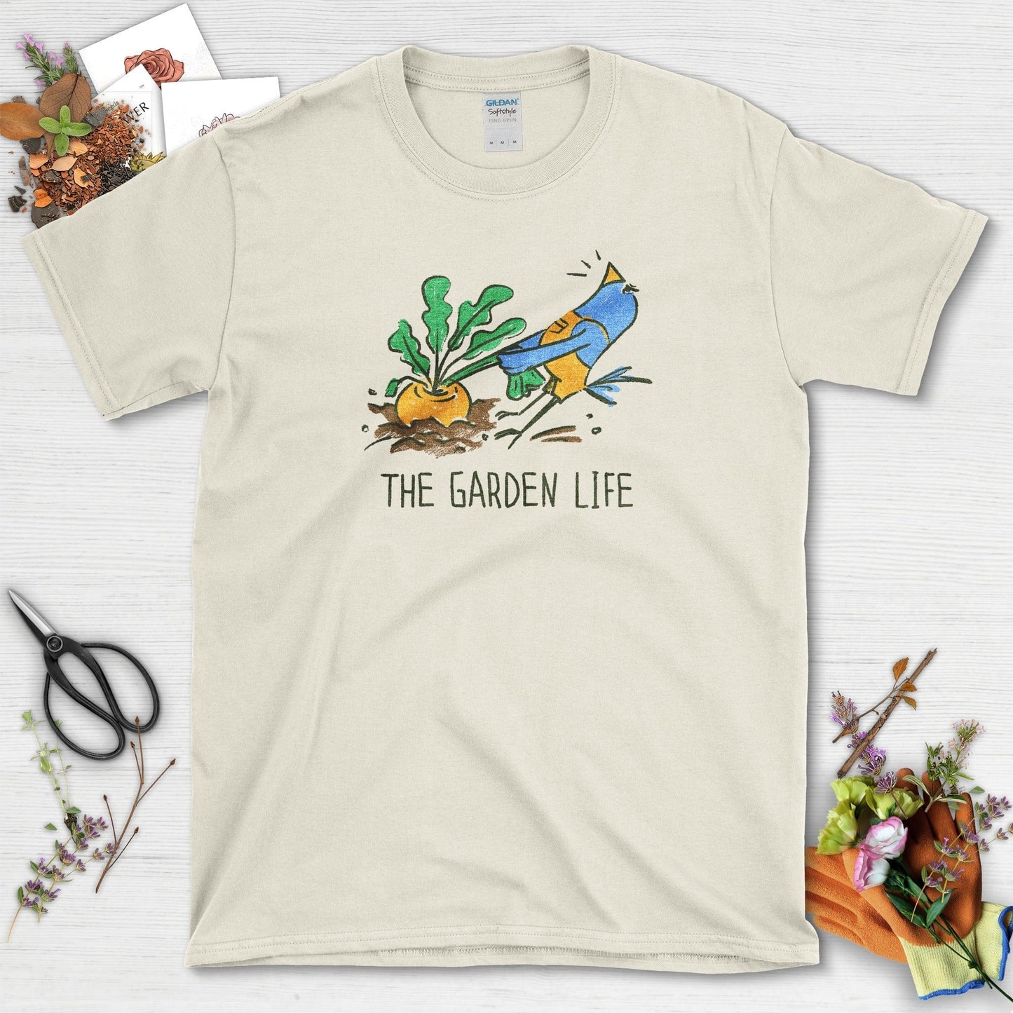 Living a Garden Life T-Shirt Natural / S T-Shirt