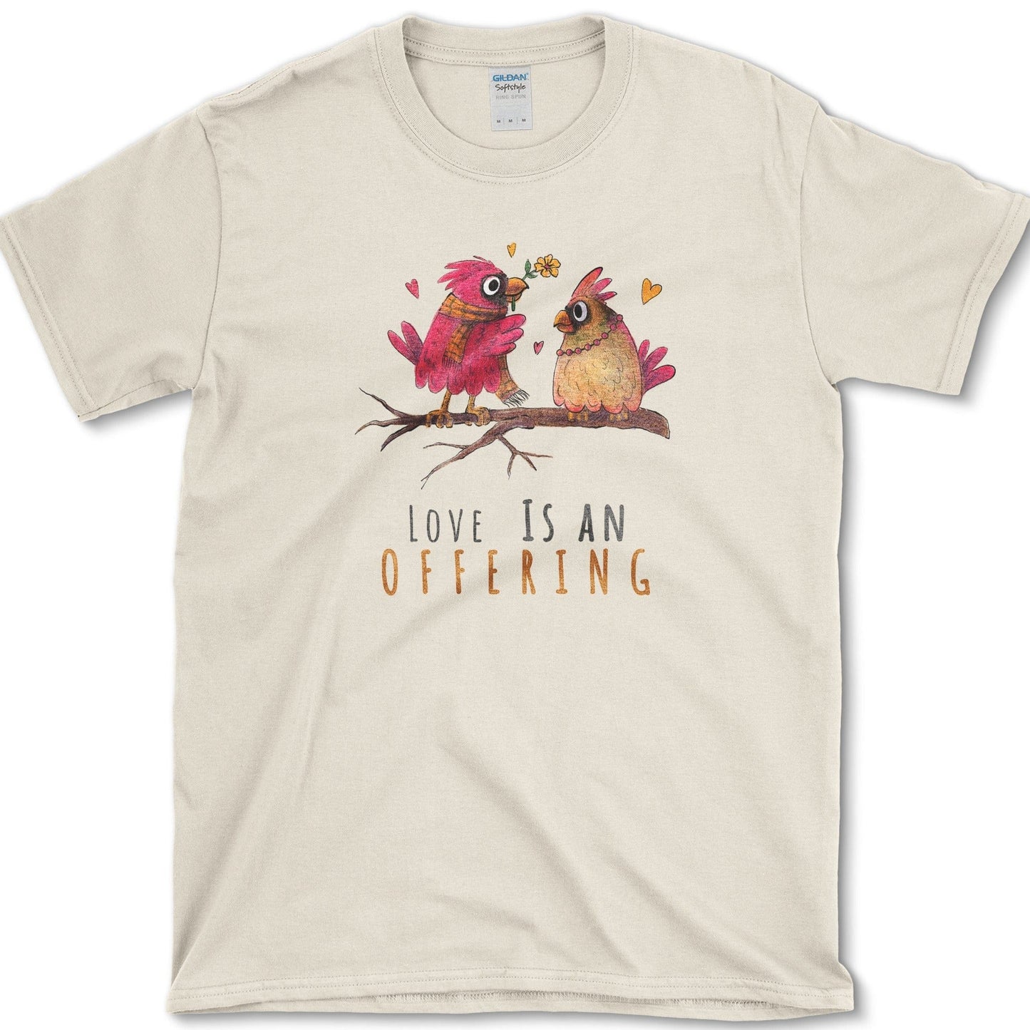 Love Is An Offering T-Shirt Essential Tees / S / Natural Physical Item