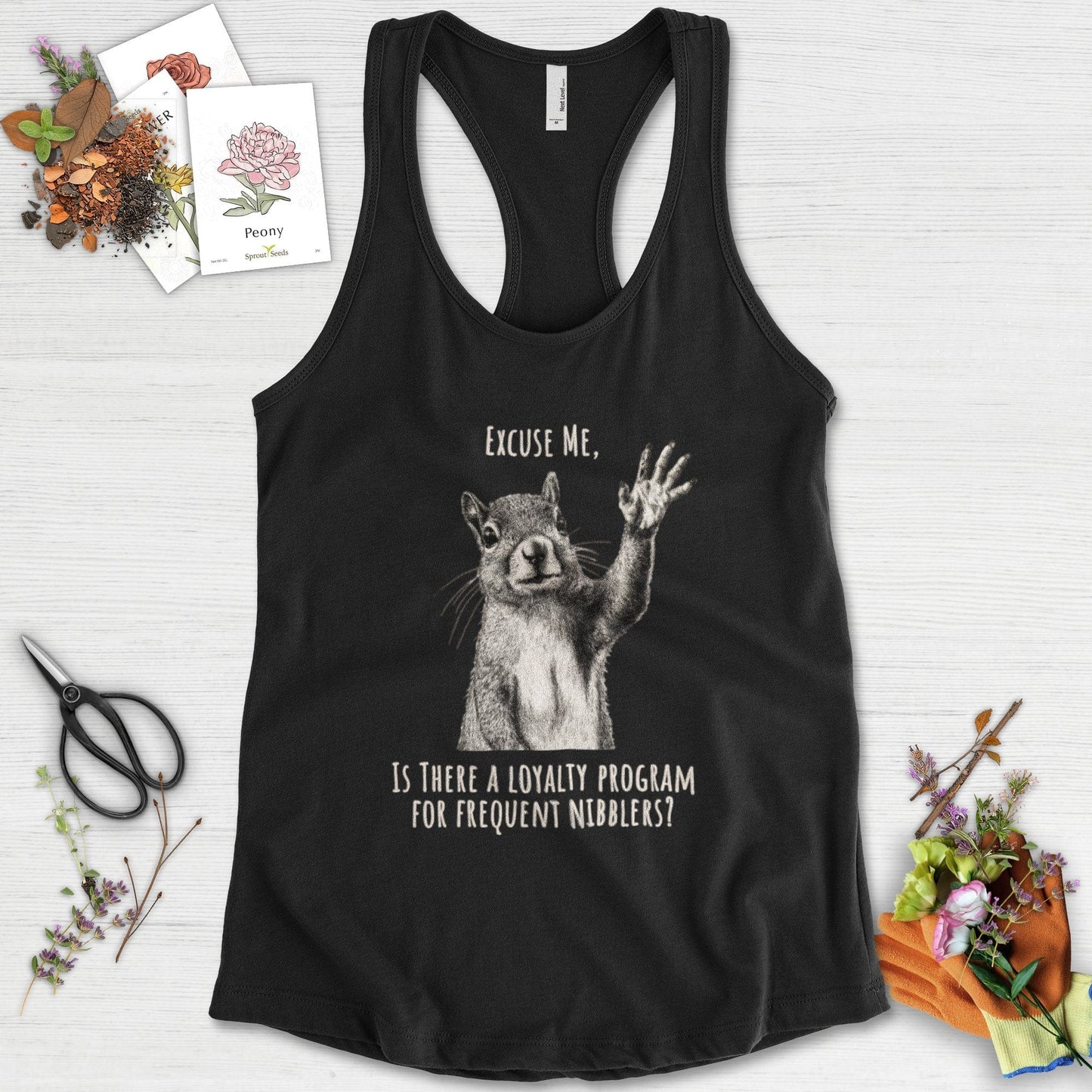 Loyalty Program Frequent Nibblers Racerback Racerback / XS / Black Physical Item