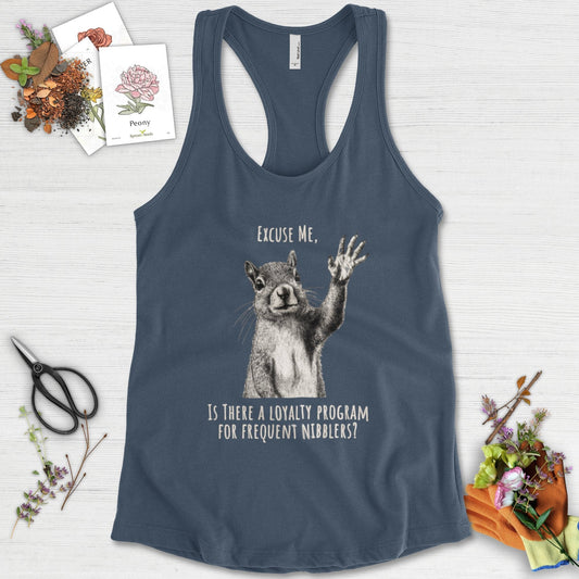 Loyalty Program Frequent Nibblers Racerback Racerback / XS / Indigo Physical Item