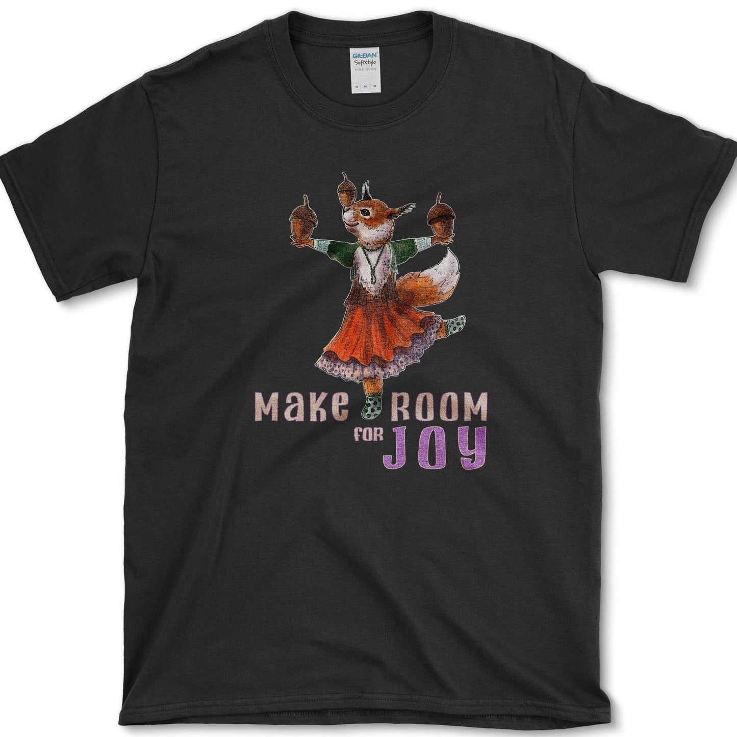 Make Room For Joy T-Shirt Essential Tees / S / Black Physical Item