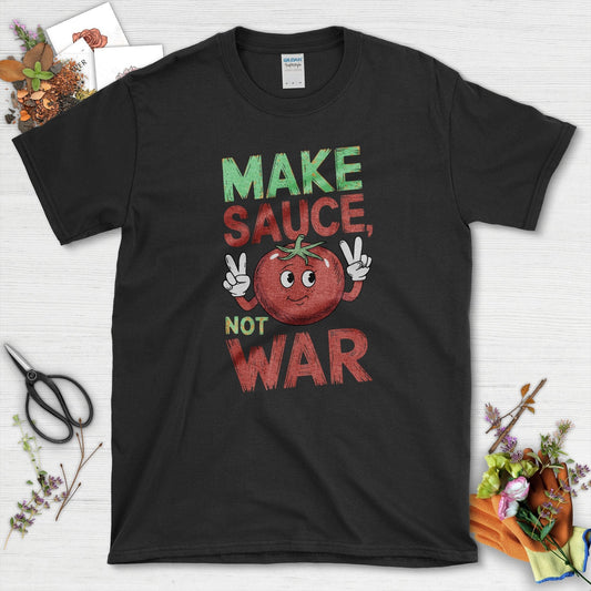 Make Sauce Not War T-Shirt Black / S T-Shirt