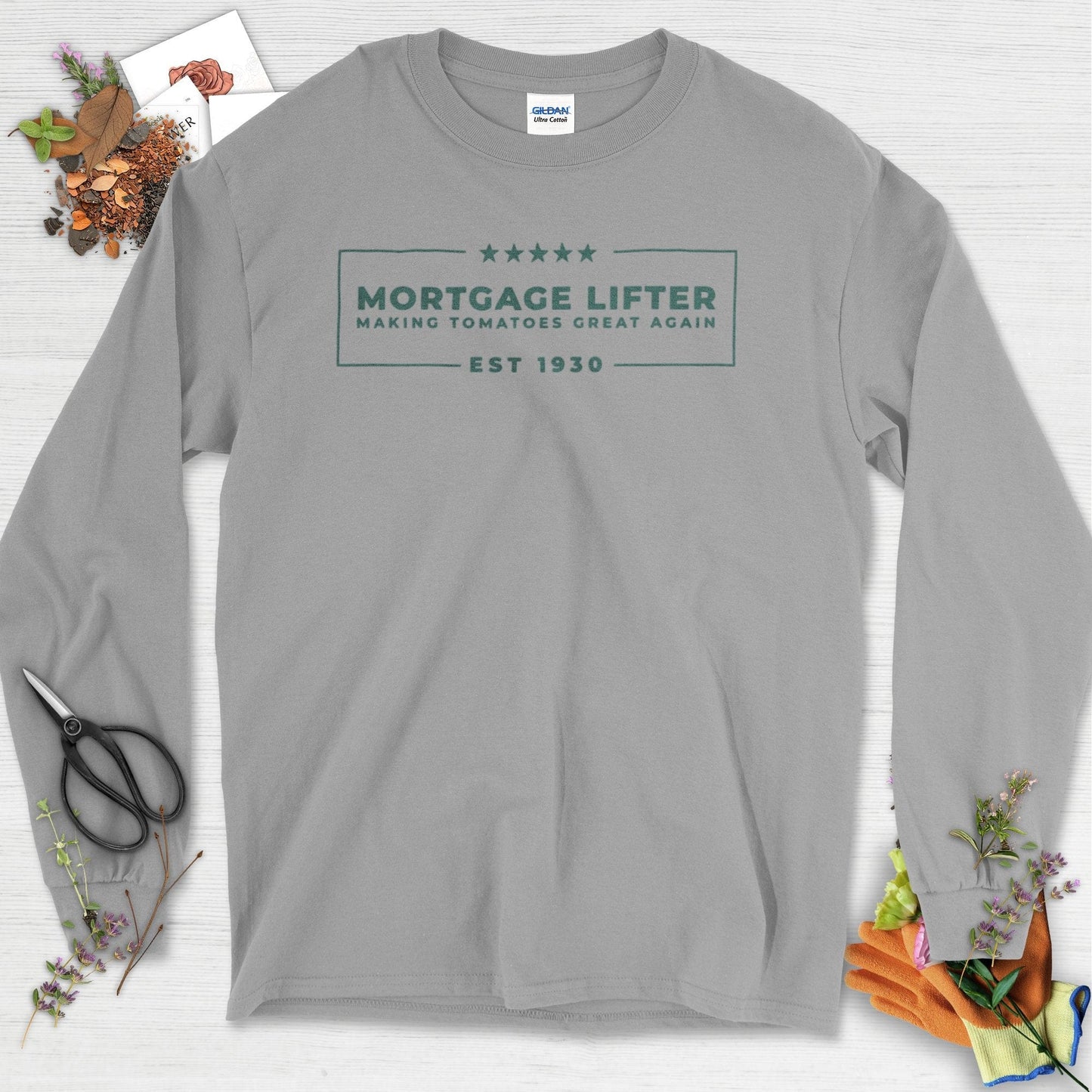 Making Tomatoes Great Again Long Sleeve Sport Grey / S Physical Item