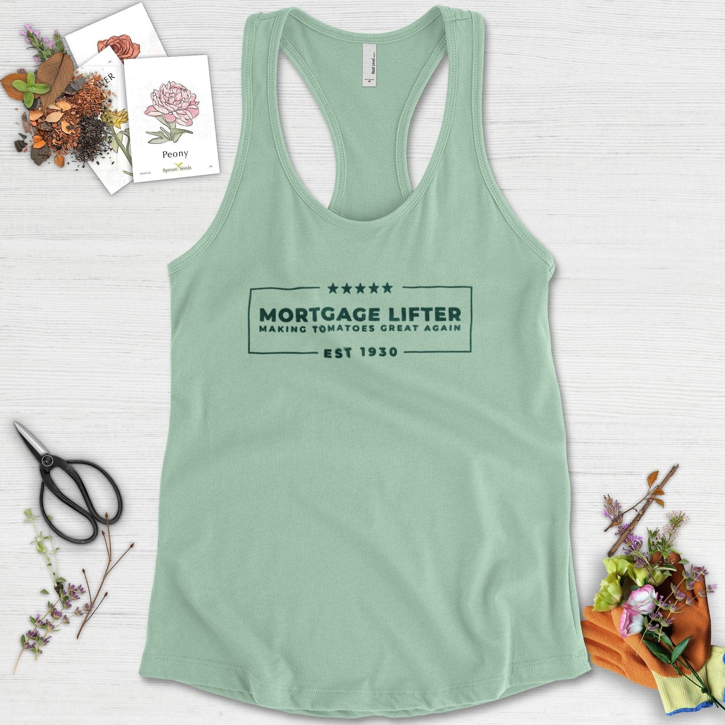 Making Tomatoes Great Again Racerback Racerback / XS / Mint Physical Item