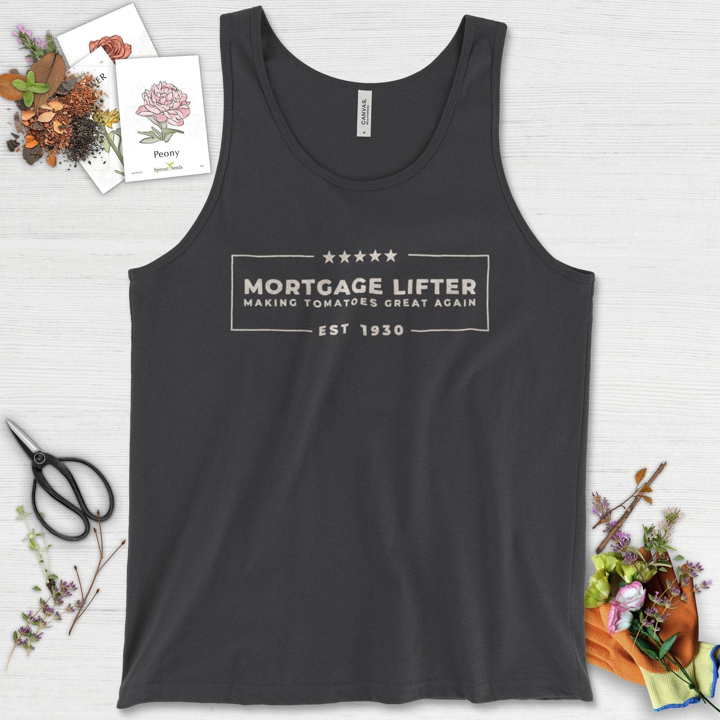 Making Tomatoes Great Again Tank Top Dark Grey / XS Physical Item