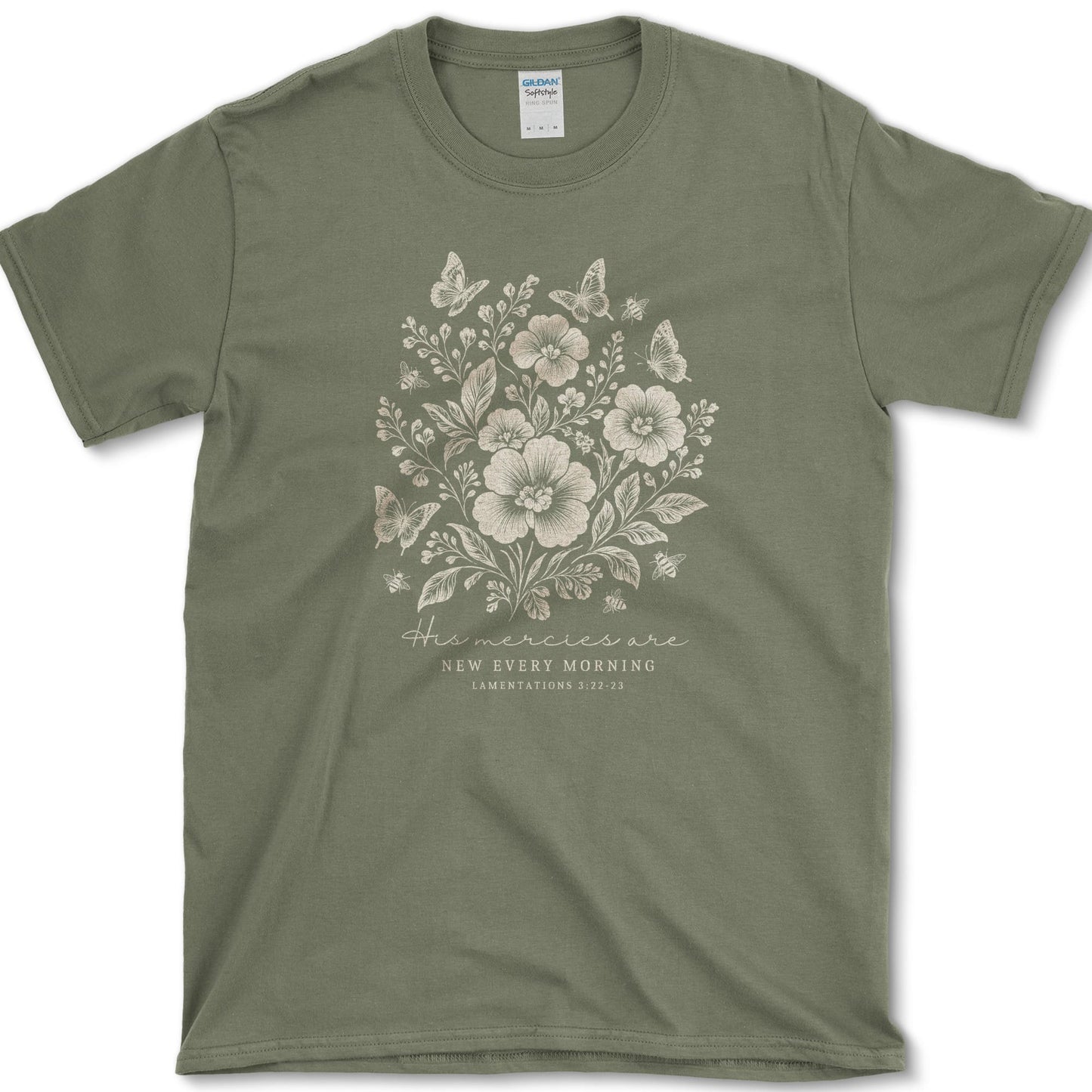 Mercies New Every Morning T-Shirt S / Military Green Essential Tees