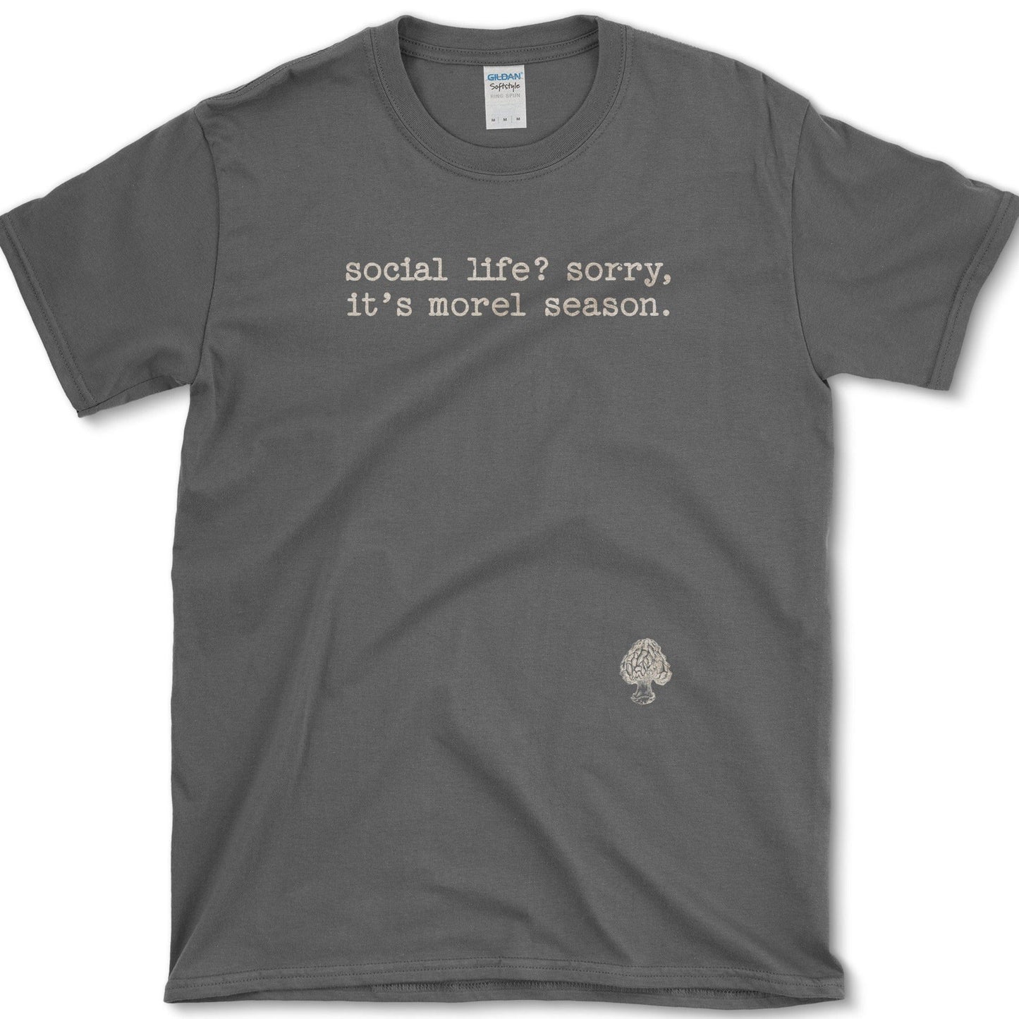 Morel Season Connection T-Shirt Essential Tees / S / Dark Heather Physical Item