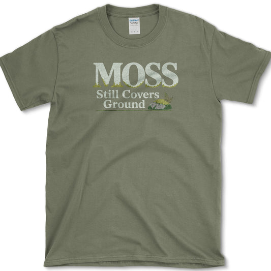 Moss Covers Ground T-Shirt S / Military Green Essential Tees