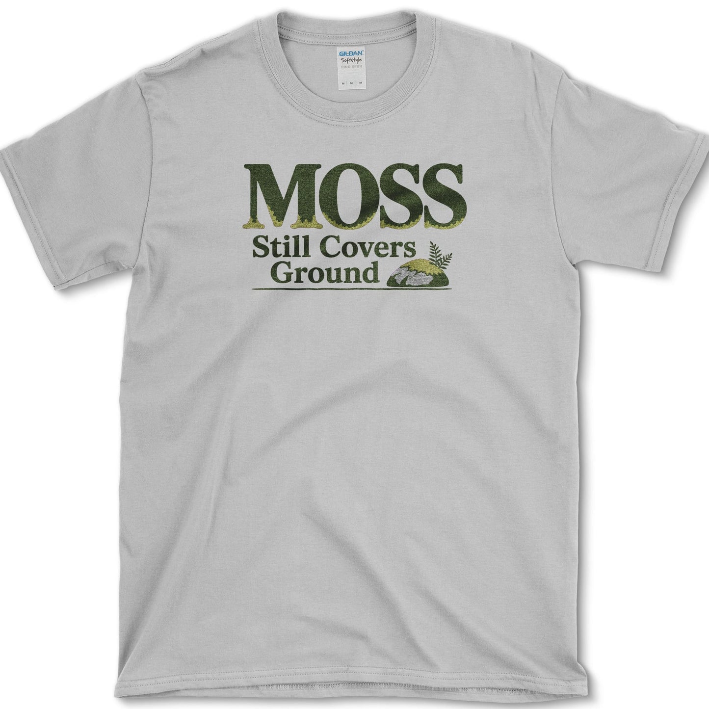 Moss Covers Ground T-Shirt S / Sport Grey Essential Tees