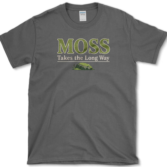 Moss Long Way T-Shirt S / Dark Heather Essential Tees