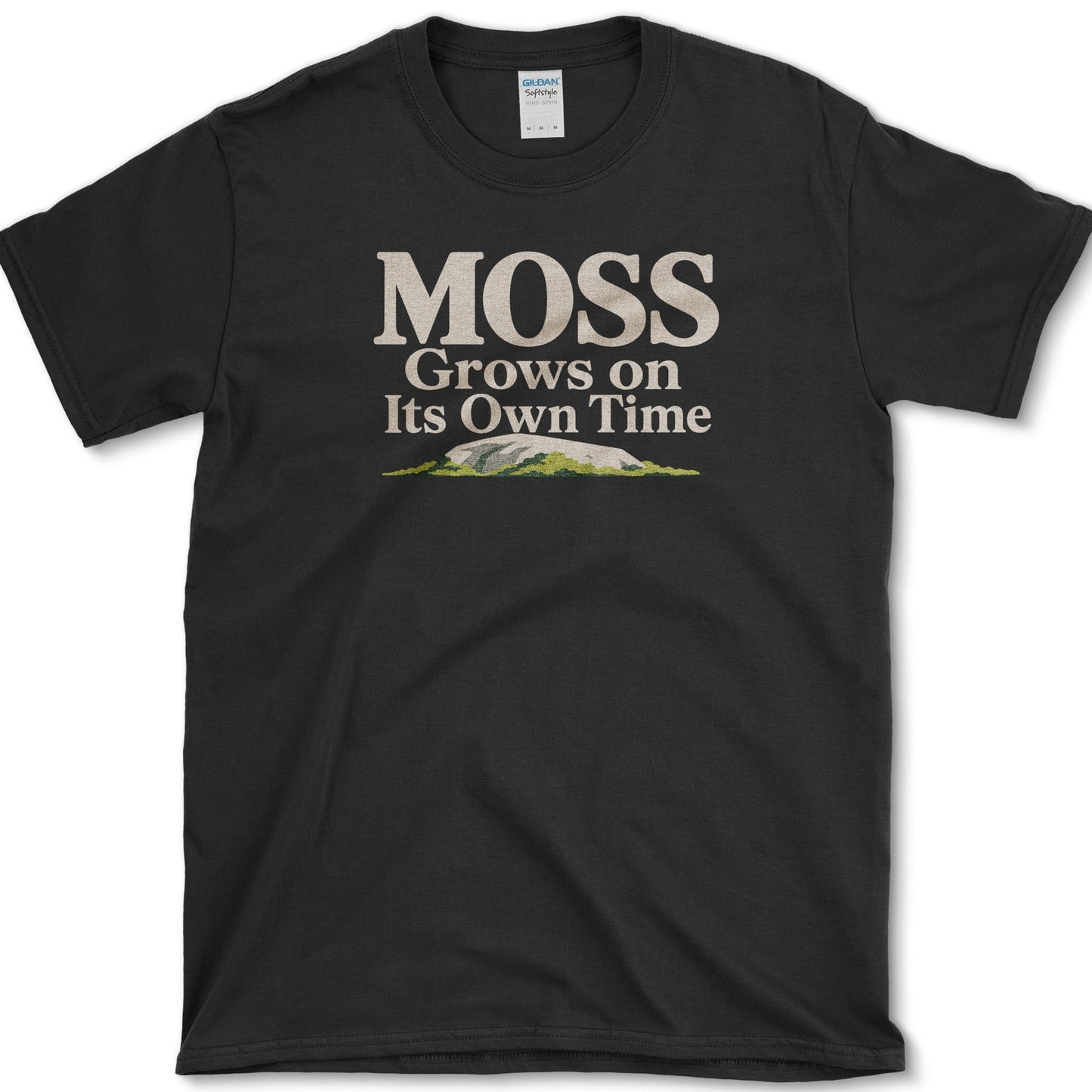 Moss Own Time T-Shirt S / Black Essential Tees
