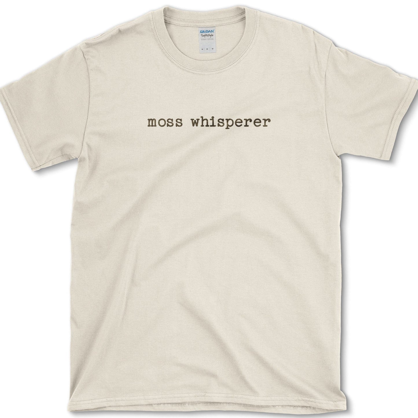 Moss Whisperer T-Shirt Essential Tees / S / Natural Physical Item