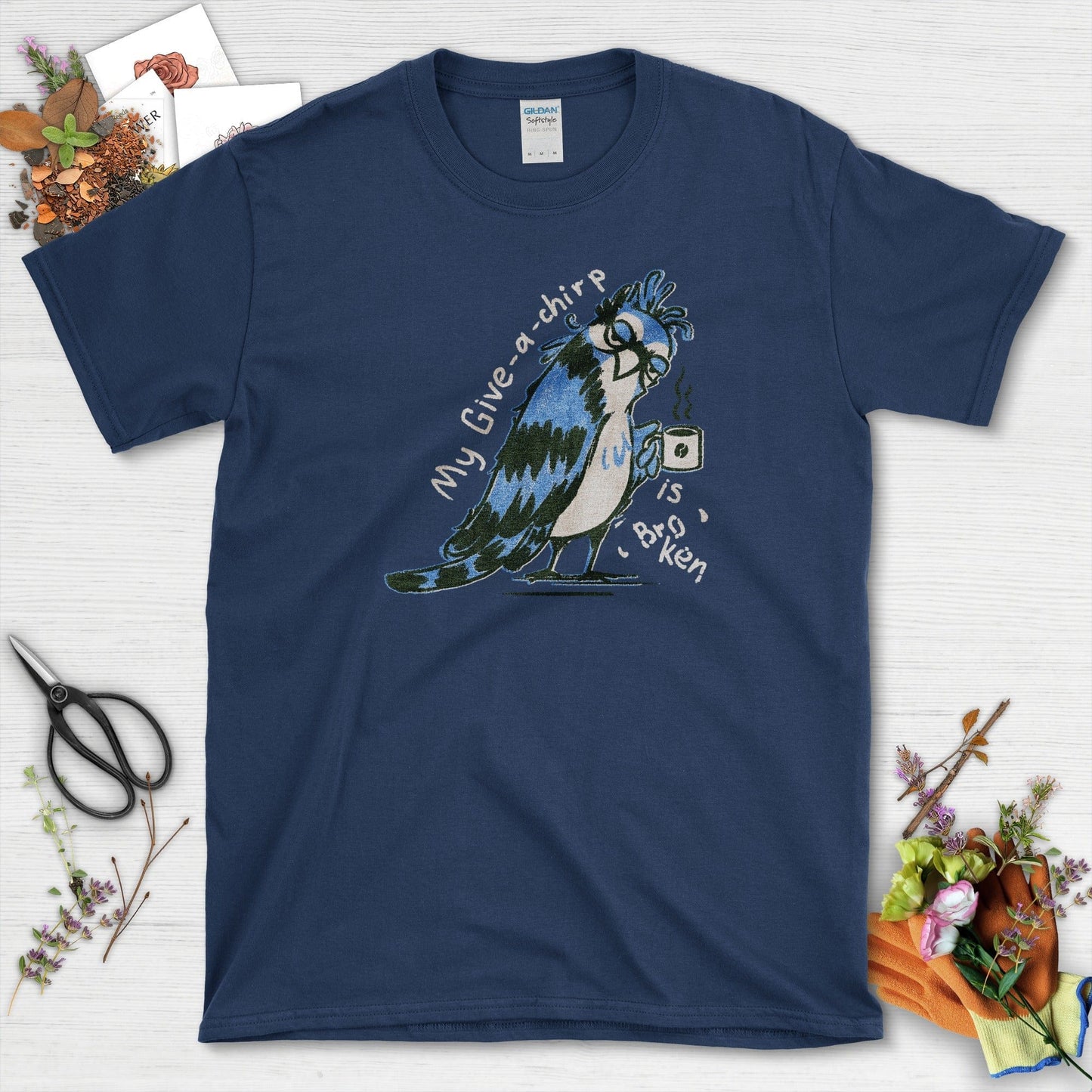 My Give a Chirp is Broken T-Shirt T-Shirts / S / Navy Physical Item