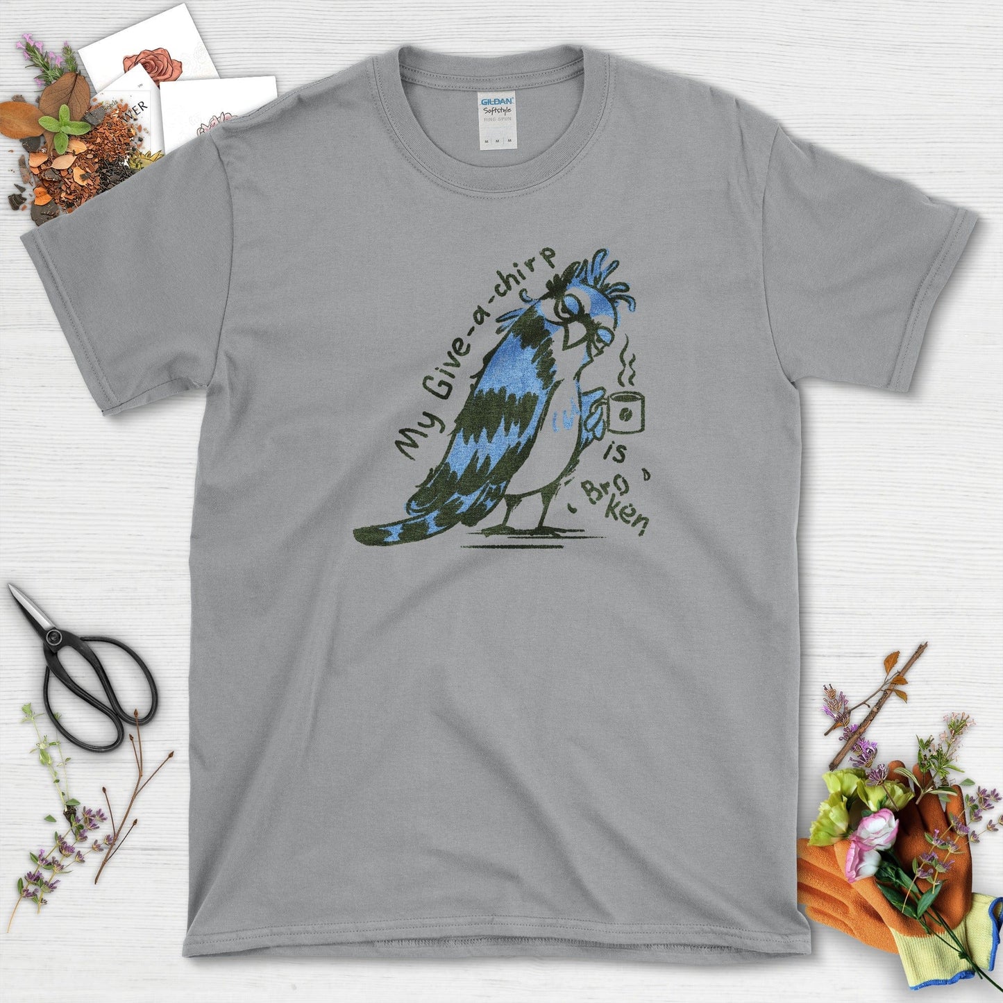 My Give a Chirp is Broken T-Shirt T-Shirts / S / Sport Grey Physical Item