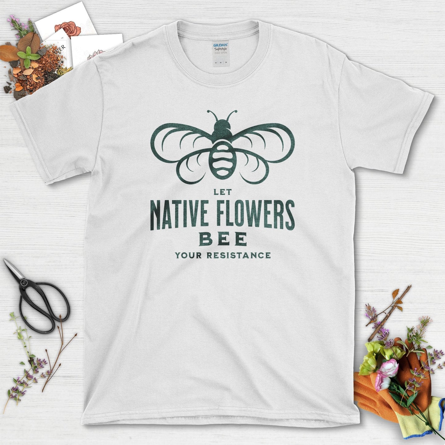 Native Flowers Your Resistance T-Shirt White / S T-Shirt