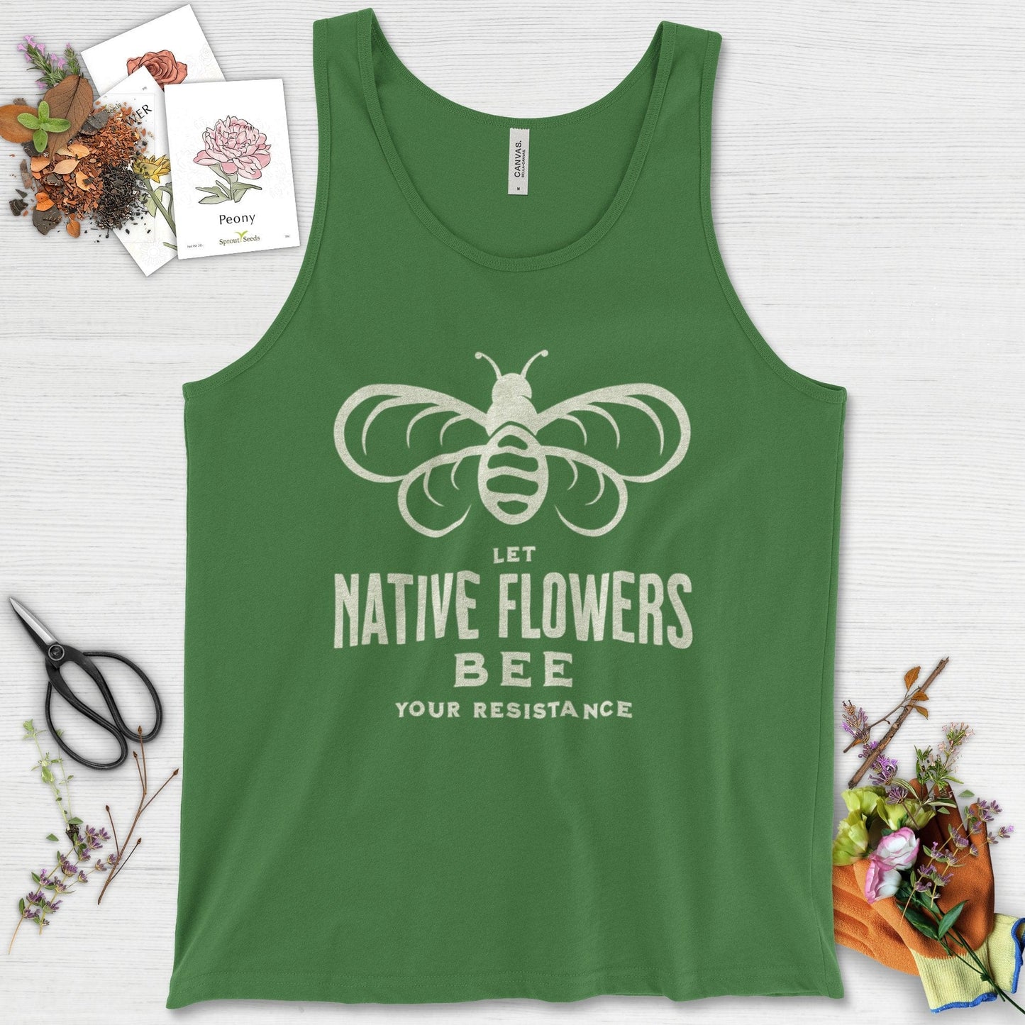 Native Flowers Your Resistance Tank Top Leaf / XS Physical Item