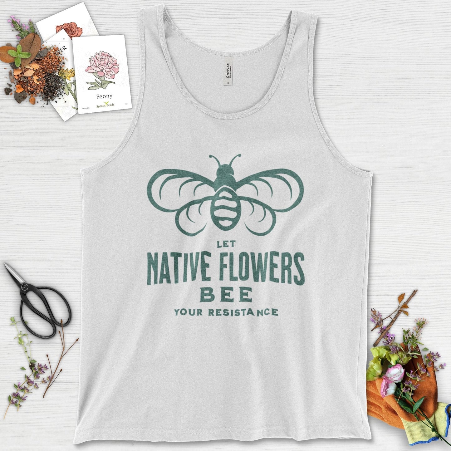 Native Flowers Your Resistance Tank Top White / XS Physical Item