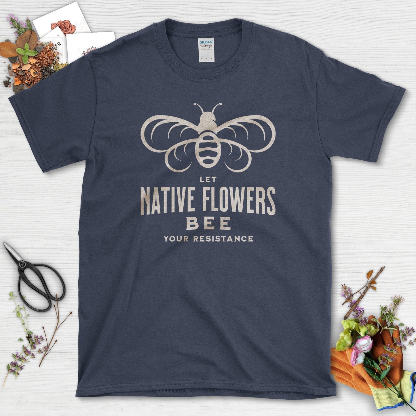 Native Flowers Your Resistance Youth T-Shirt Youth T-Shirt / XS / Navy Physical Item