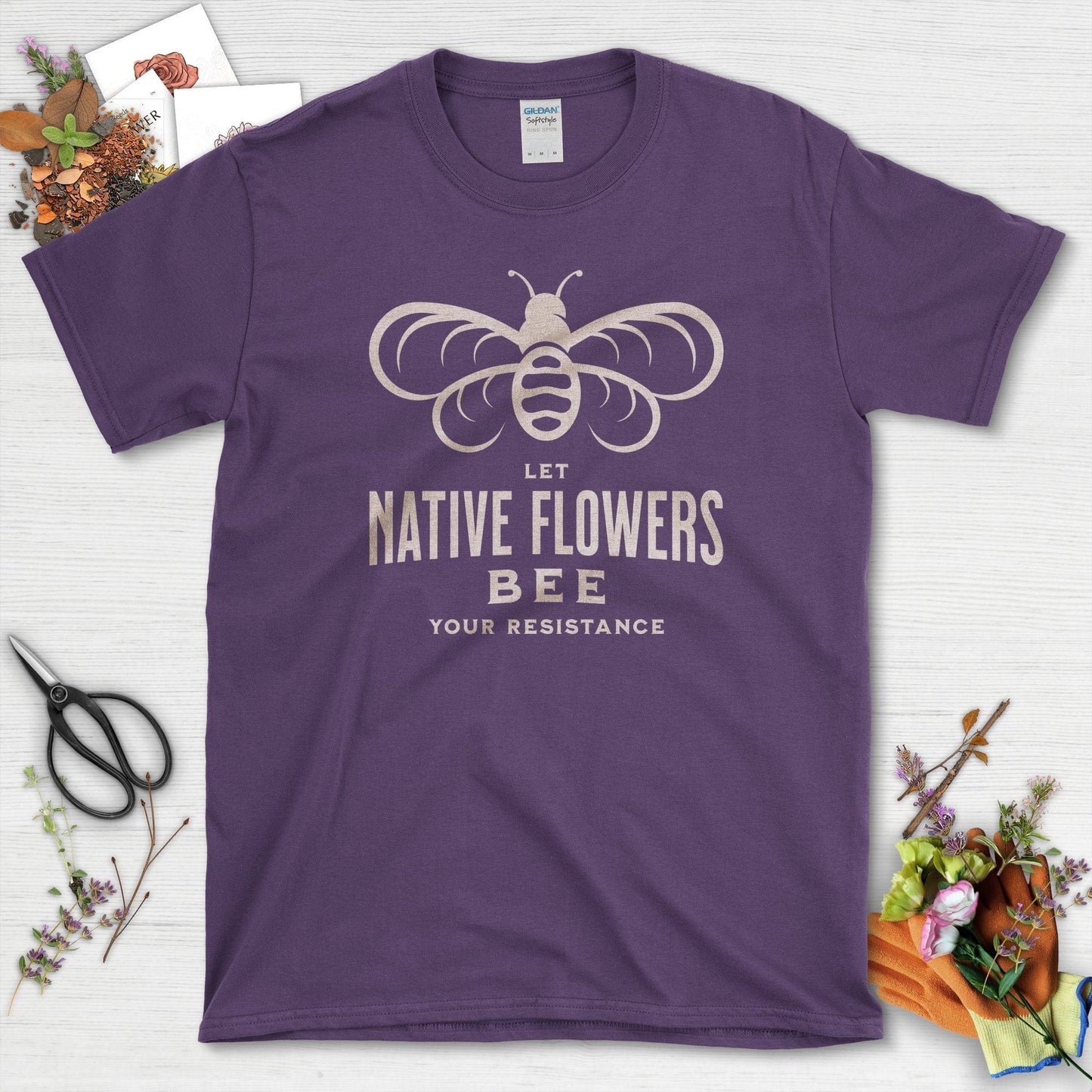 Native Flowers Your Resistance Youth T-Shirt Youth T-Shirt / XS / Purple Physical Item