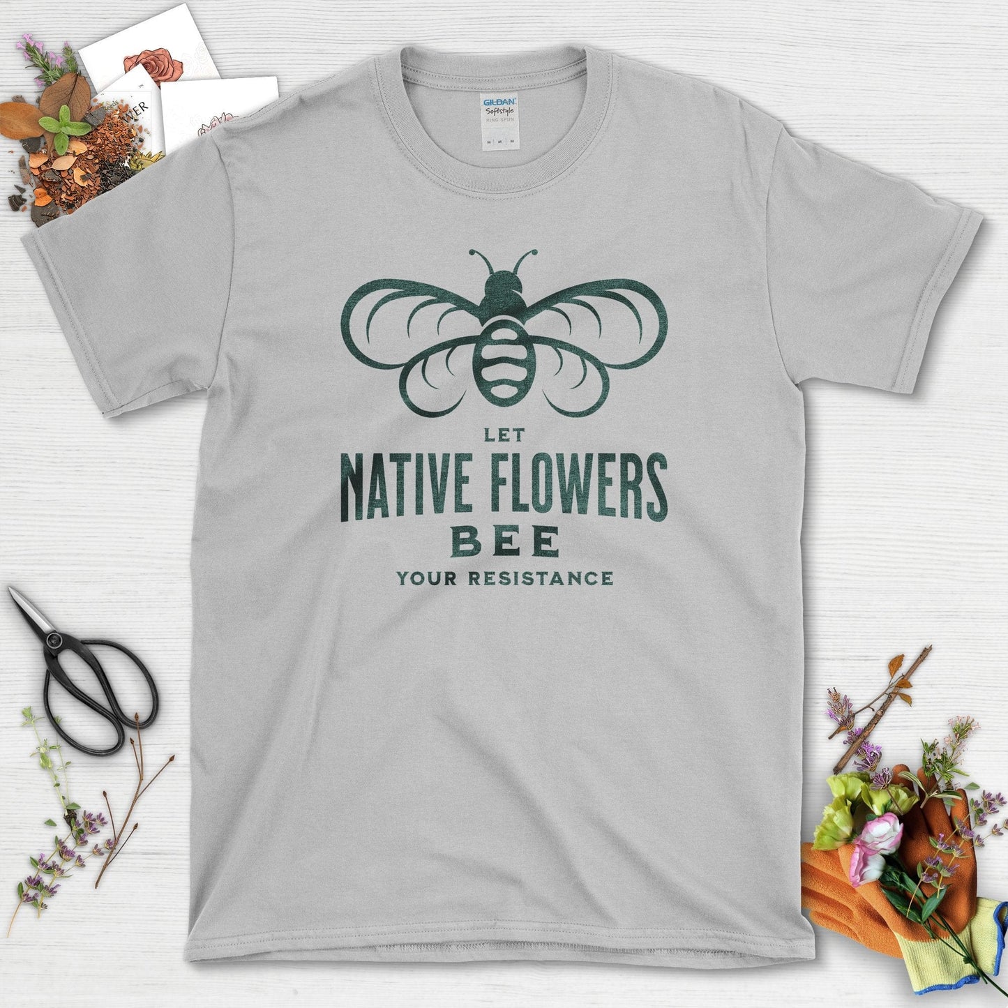 Native Flowers Your Resistance Youth T-Shirt Youth T-Shirt / XS / Sport Grey Physical Item