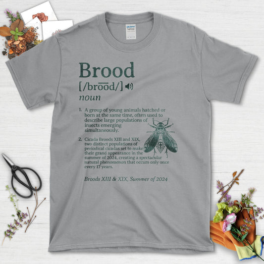Nature's Brood Design Cicadas Broods XIII XIX T-Shirt Sport Grey / S T-Shirt