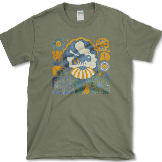 Nature's Little Helper T-Shirt S / Military Green Essential Tees