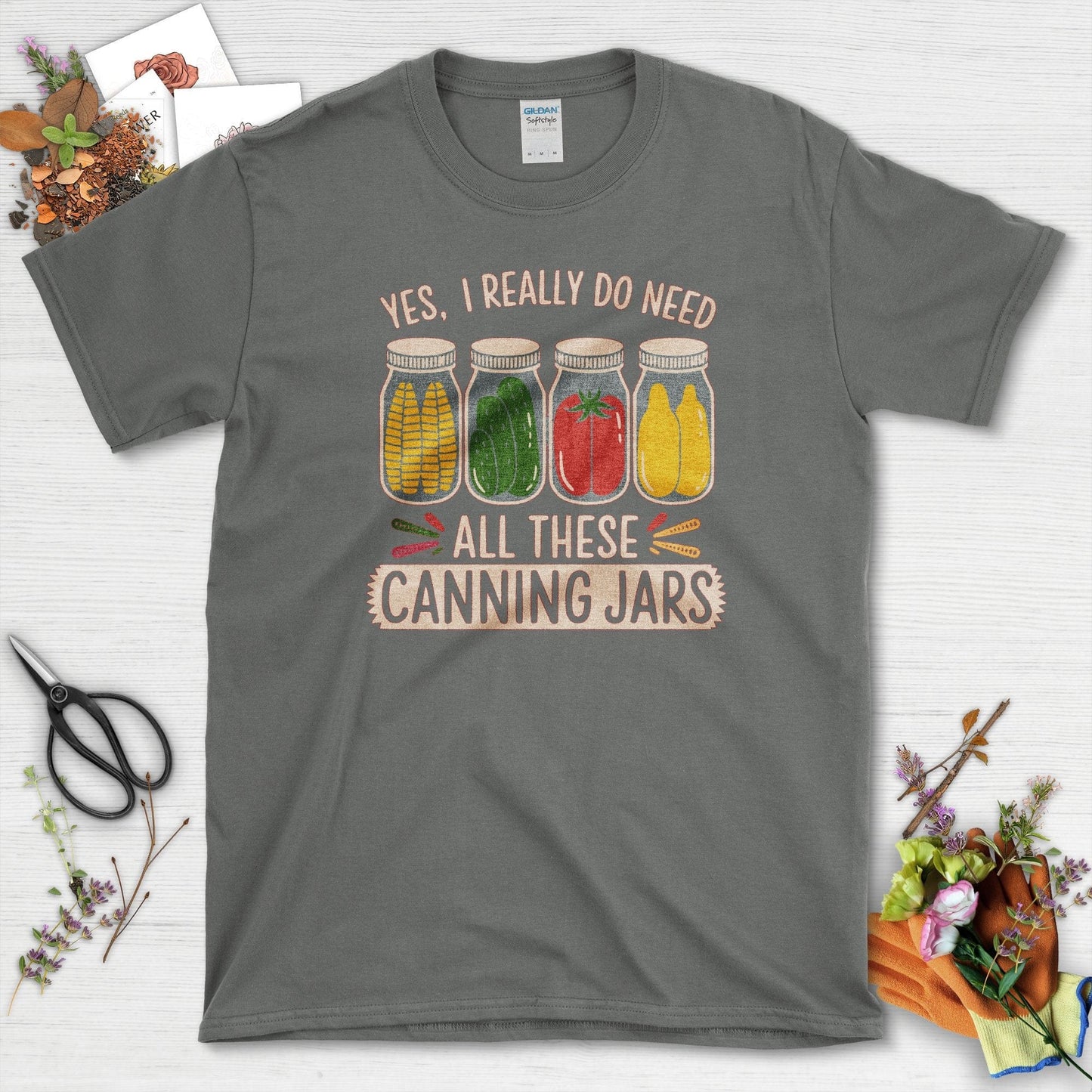 Need These Canning Jars T-Shirt Charcoal / S T-Shirt