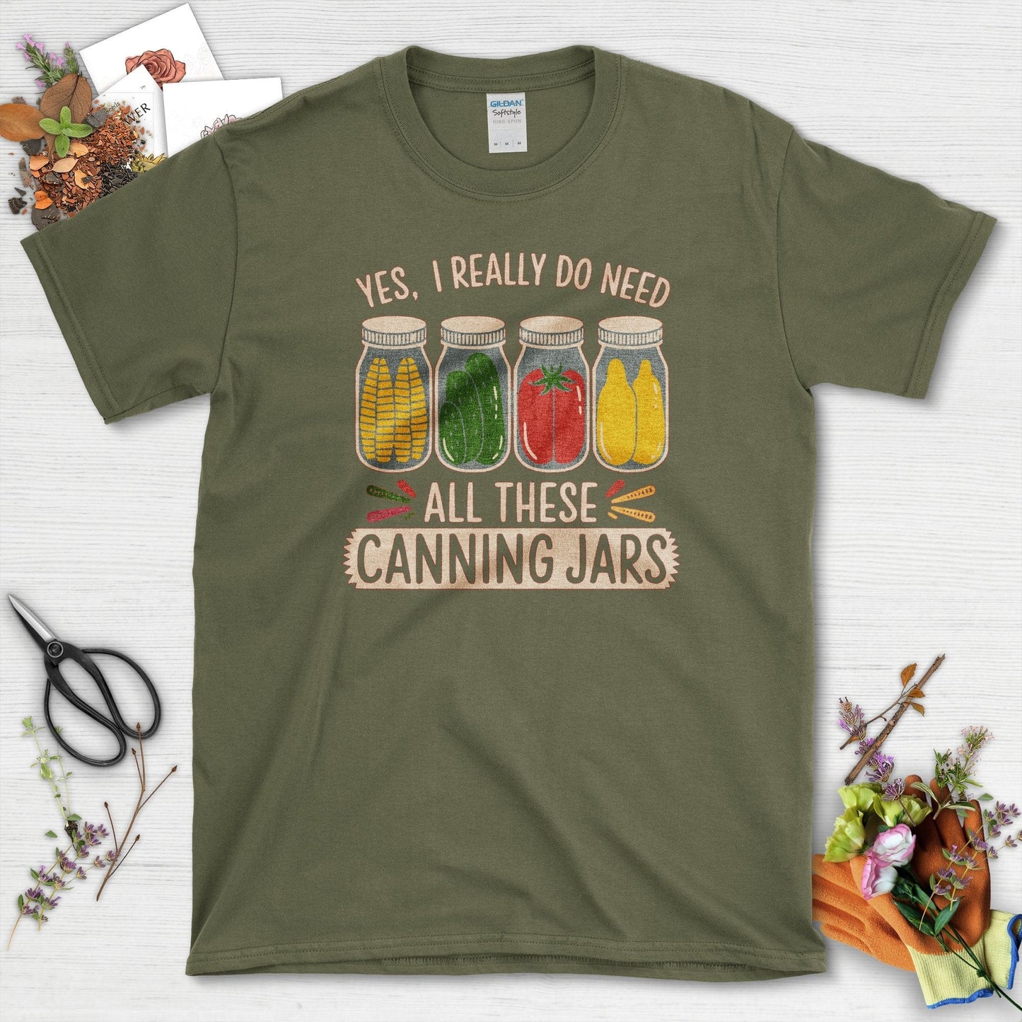 Need These Canning Jars T-Shirt Military Green / S T-Shirt