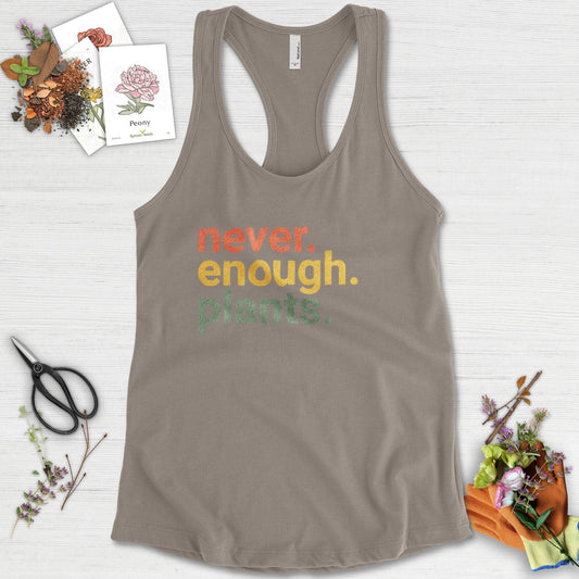 Never Enough Plants Racerback Racerback / XS / Warm Grey Physical Item
