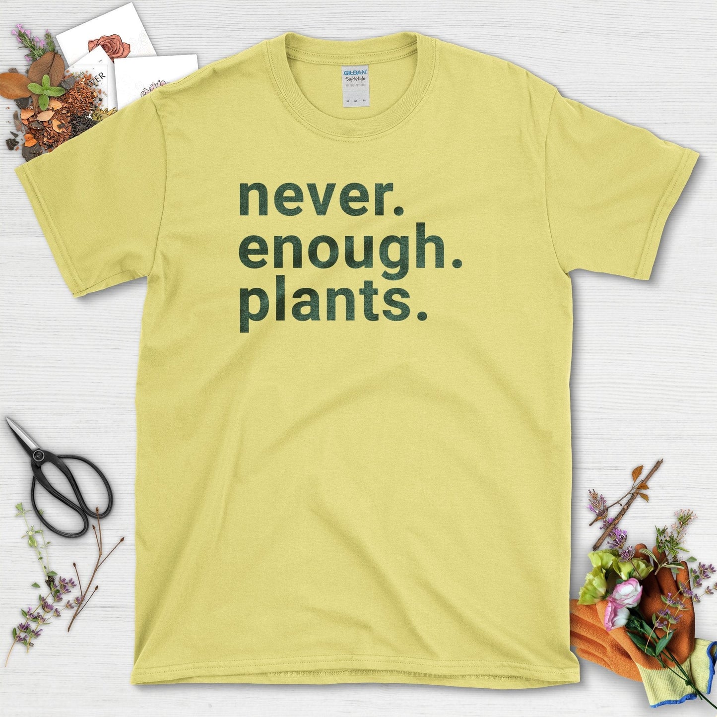 Never Enough Plants T-Shirt Cornsilk / S T-Shirt