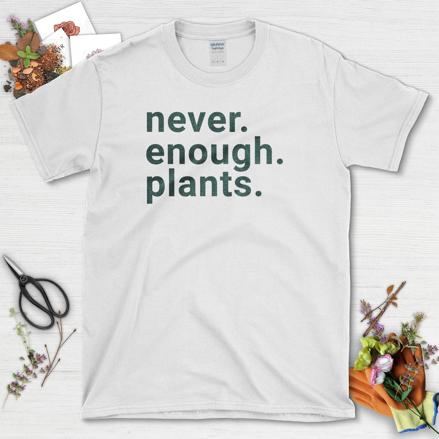 Never Enough Plants T-Shirt White / S T-Shirt