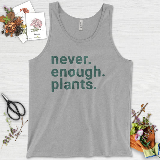 Never Enough Plants Tank Top Athletic Heather / XS Physical Item