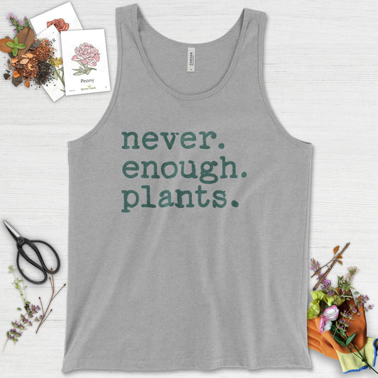 Never Enough Plants Tank Top Athletic Heather / XS Physical Item