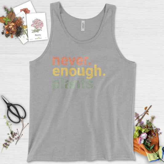 Never Enough Plants Tank Top Athletic Heather / XS Physical Item