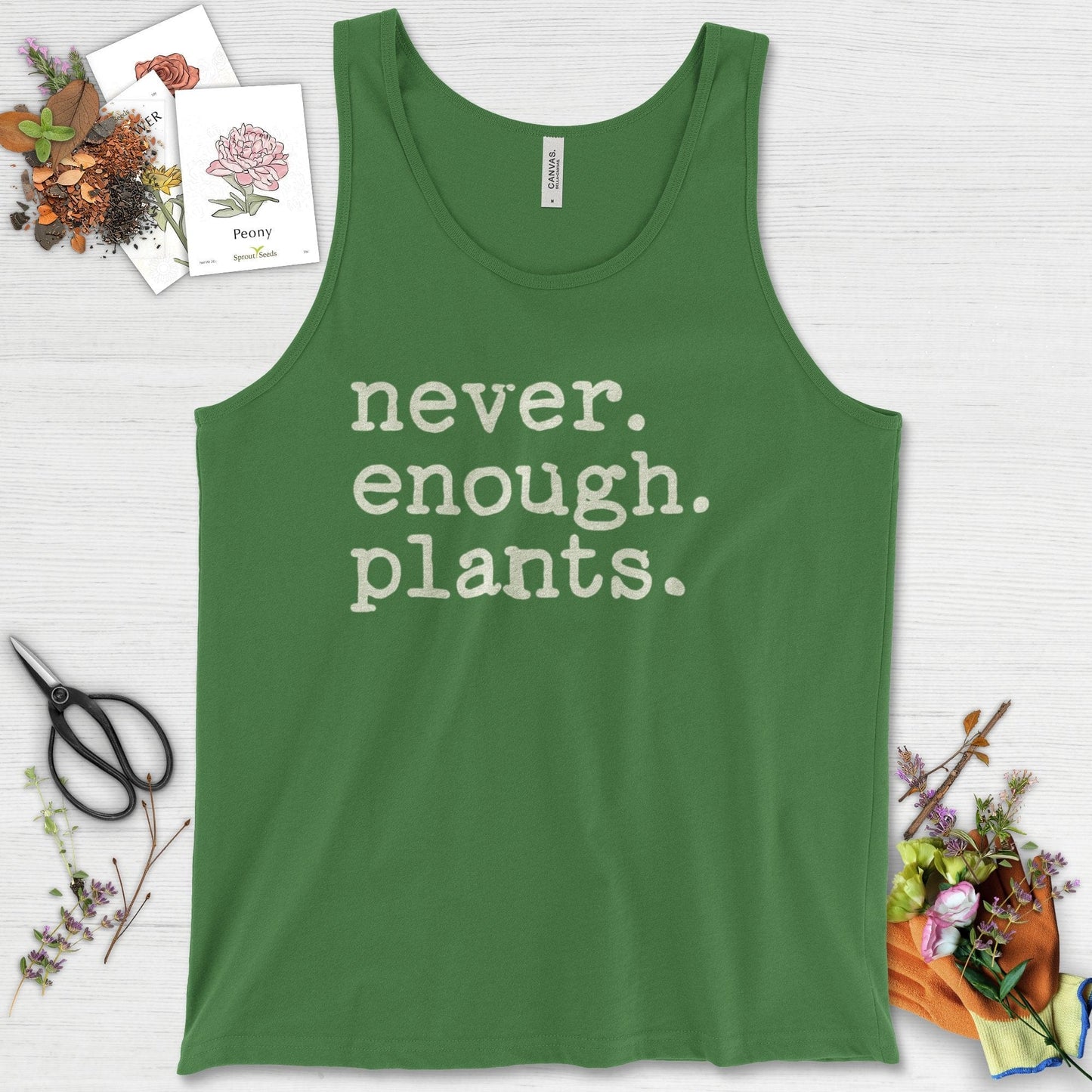 Never Enough Plants Tank Top Leaf / XS Physical Item