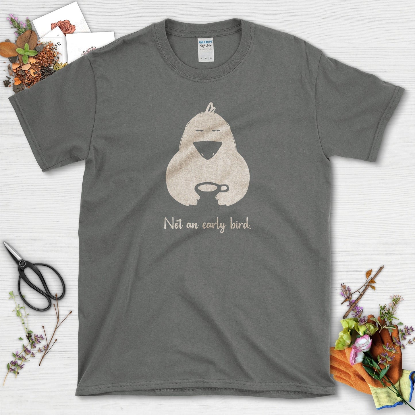 Not An Early Bird T-Shirt Charcoal / S T-Shirt