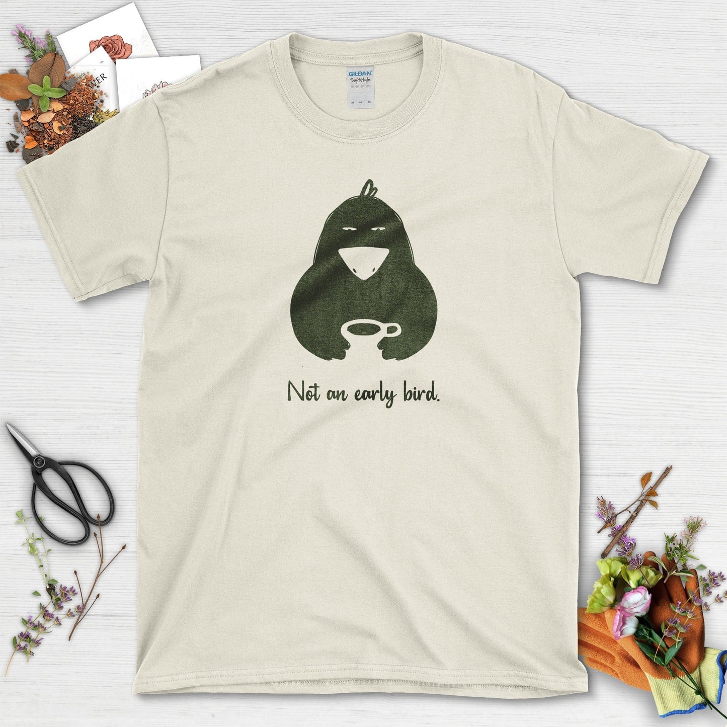 Not An Early Bird T-Shirt Natural / S T-Shirt