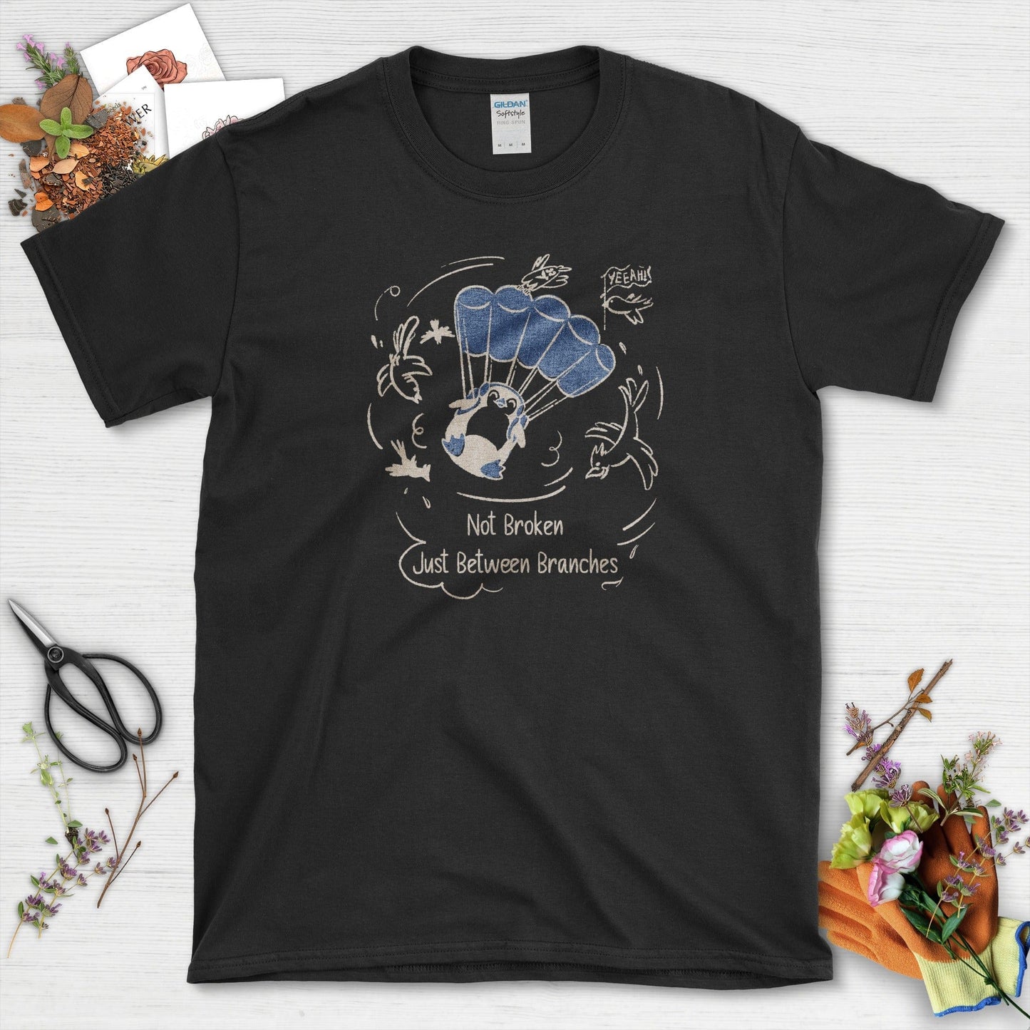 Not Broken Between Branches T-Shirt Black / S T-Shirt