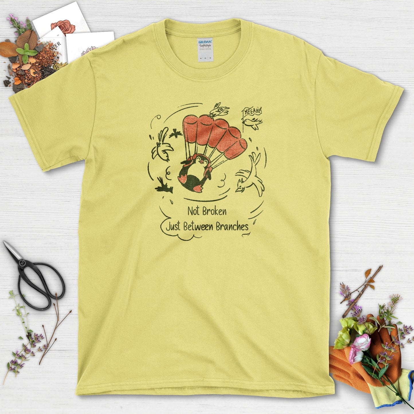 Not Broken Between Branches T-Shirt Cornsilk / S T-Shirt