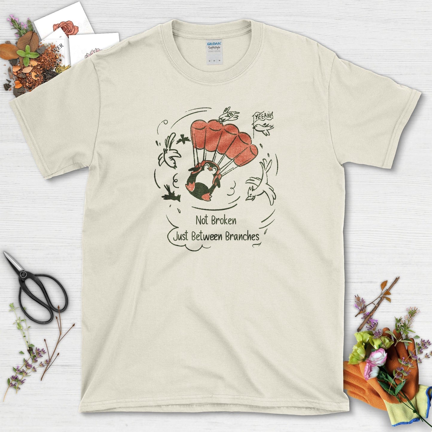 Not Broken Between Branches T-Shirt Natural / S T-Shirt