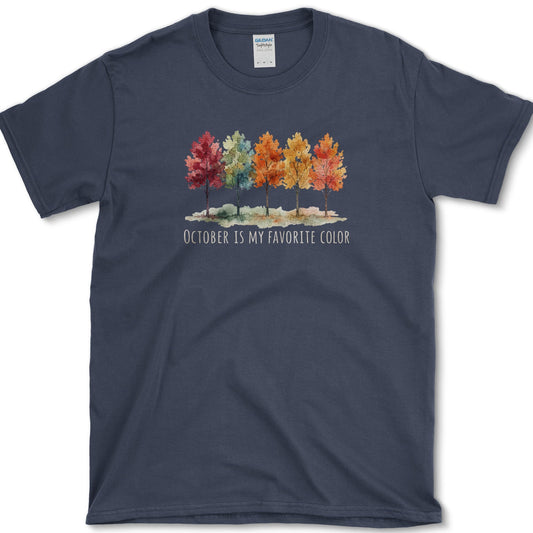 October Favorite Color T-Shirt Navy / S Essential Tees