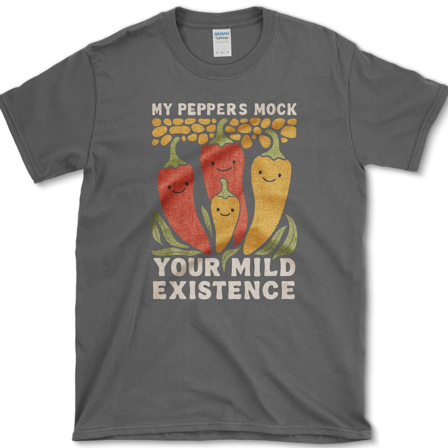 Peppers Mock Existence T-Shirt Dark Heather / S Essential Tees