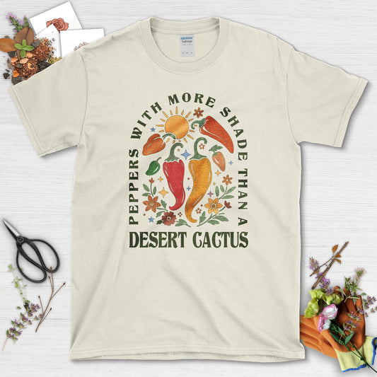 Peppers More Shade than Cactus T-Shirt Natural / M Physical Item