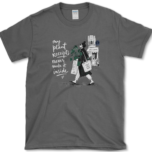 Plant Receipts T-Shirt Dark Heather / S Essential Tees