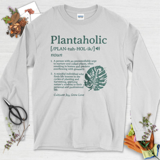 Plantaholic Definition Long Sleeve Ash / S T-Shirt