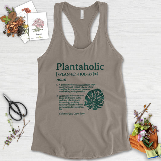 Plantaholic Definition Racerback Racerback / XS / Warm Grey Physical Item